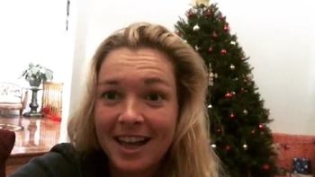 La tenista se acordó del Rojo en estas fiestas La tenista se acordó del Rojo en estas fiestas