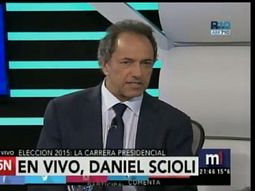 daniel scioli en c5n: el pueblo le da la espalda a la oposicion daniel scioli en c5n: el pueblo le da la espalda a la oposicion