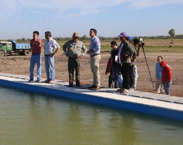 Capitanich en la inauguración de la pileta Santiago Maldonado