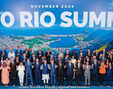 Se quedó afuera: Milei fue el único ausente en la foto final de la Cumbre del G20