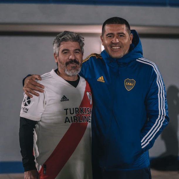 Riquelme y Ortega: los ídolos de Boca y River juntos