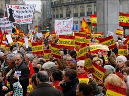 Protesta contra ETA en Madrid