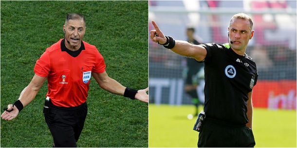 Néstor Pitana y Diego Abal