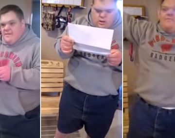VIDEO: así reaccionó un chico down cuando lo aceptaron en la universidad