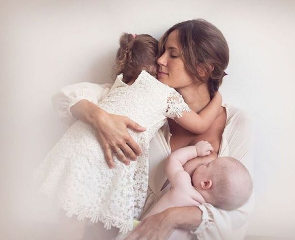 Paula Chaves y sus hijos