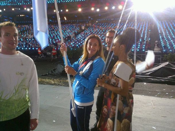 Los deportistas argentinos, desde adentro de la ceremonia