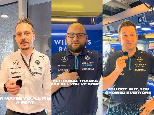 El emotivo gesto de Williams para Franco Colapinto: ¿es una despedida o un hasta luego?