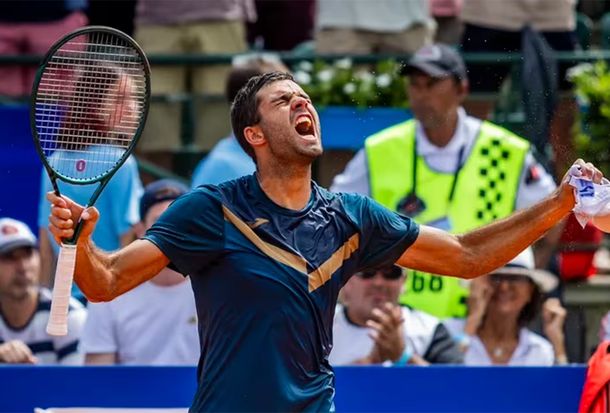 Facundo Díaz Acosta jugará su primera final en el Argentina Open tras vencer a Federico Coria