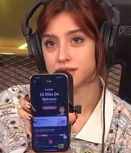 Una integrante Luzu TV se hizo un test de embarazo en vivo y su reacción generó polémica