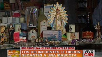 robaron en una iglesia de caballito despues de sedar a la mascota robaron en una iglesia de caballito despues de sedar a la mascota