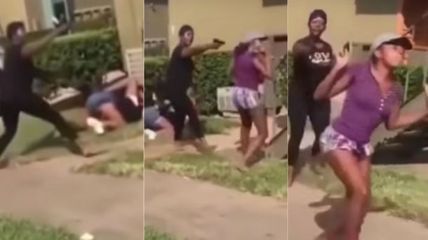 Apuntó con una pistola a una chica para que no detenga una pelea