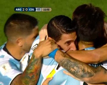 Lucas Pratto marcó el segundo gol ante Colombia en San Juan.