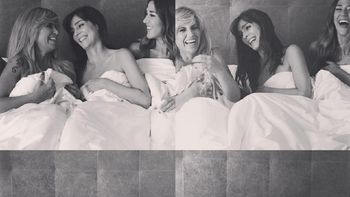 Flor Peña, Paola Krum y Jimena Barón, juntas en la cama Flor Peña, Paola Krum y Jimena Barón, juntas en la cama