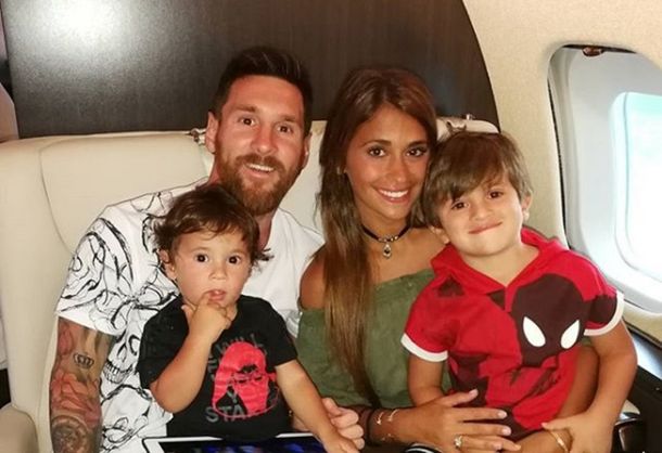 Messi subió un video de sus hijos