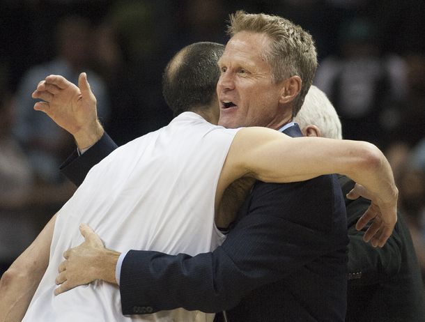 Steve Kerr con Manu Ginobili