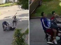 Motochorros atacaron y arrastraron a una maestra para robarle el bolso