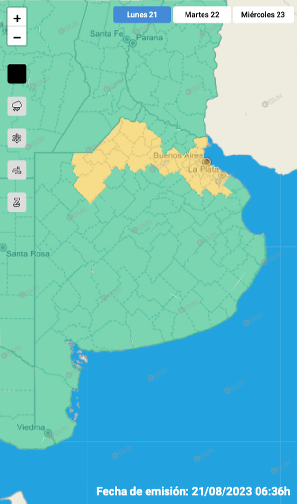 ALERTA Por TORMENTAS Fuertes Y GRANIZO En La Ciudad De BUENOS AIRES Y ...