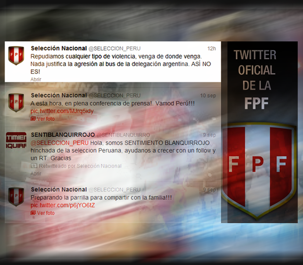 La Federación Peruana pidió disculpas por el ataque al micro argentino