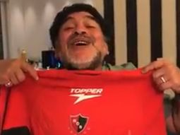 El Diego, con la camiseta de la Lepra El Diego, con la camiseta de la Lepra