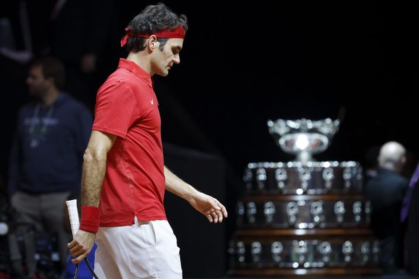 Federer cayó frente a Monfils y Suiza empata con Francia