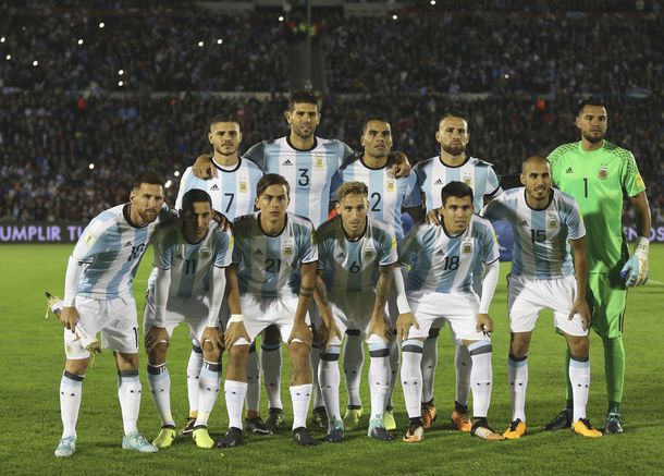 Así formó Argentina en las Eliminatorias Sudamericanas 2018