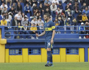 Fernando Gago en la Reserva de Boca - Crédito: @BocaJrsOficial