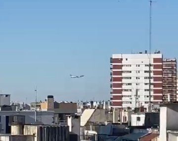 El video del avión de Aerolíneas Argentinas que sufrió el desperfecto técnico