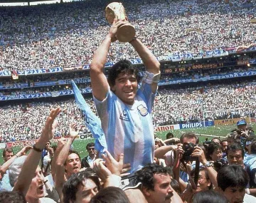Aparecieron imágenes inéditas de Maradona en la final del Mundial 86