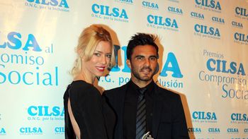 nicole neumann y fabian cubero, solidarios y de punta en blanco nicole neumann y fabian cubero, solidarios y de punta en blanco