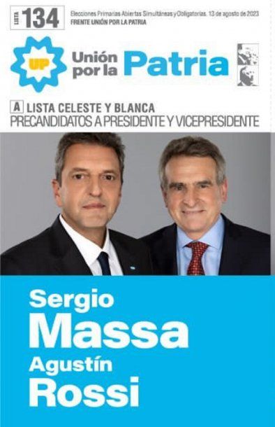 Así son las boletas electorales de Unión por la Patria