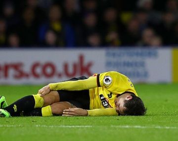 La imagen del terrible dolor de Mauro Zarate