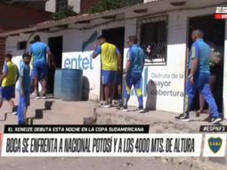 Boca comenzó su travesía a Potosí con una parada técnica para ir al baño