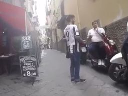 El actor no la pasó bien en la ciudad del Sur italiano El actor no la pasó bien en la ciudad del Sur italiano