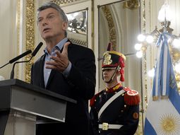 El presidente Mauricio Macri, en la Casa Rosada El presidente Mauricio Macri, en la Casa Rosada