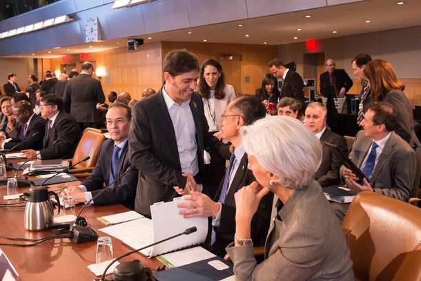 Kicillof inicia su participación en la Asamblea del FMI y el Banco Mundial