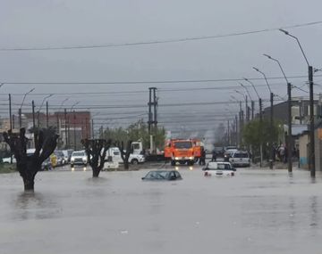Chubut: varias localidades quedaron inundadas por la lluvia