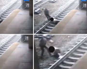 Salvó a hombre que se iba a tirar a las vías del tren