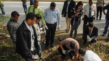 La escena del crimen de Mónica Spear. La escena del crimen de Mónica Spear.
