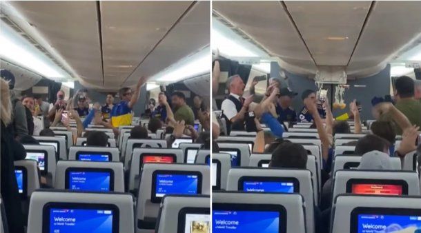 Locura en un vuelo a Río de Janeiro: los hinchas de Boca hicieron caer las máscaras de oxígeno