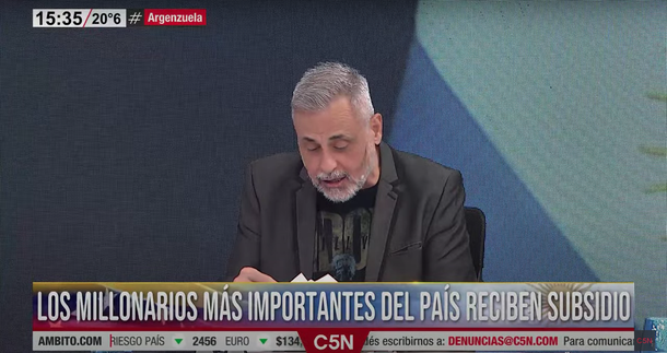 Jorge Rial reveló quién es el millonario que más subsidio recibe de parte del Estado