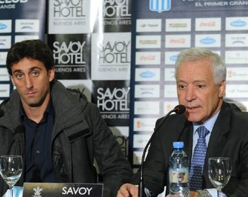 Diego Milito y Víctor Blanco