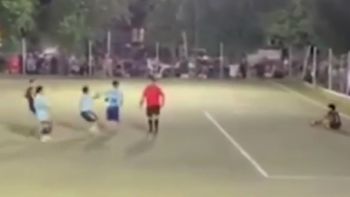 polemica en neuquen: un arbitro golpeo a un simpatizante y todo quedo grabado polemica en neuquen: un arbitro golpeo a un simpatizante y todo quedo grabado