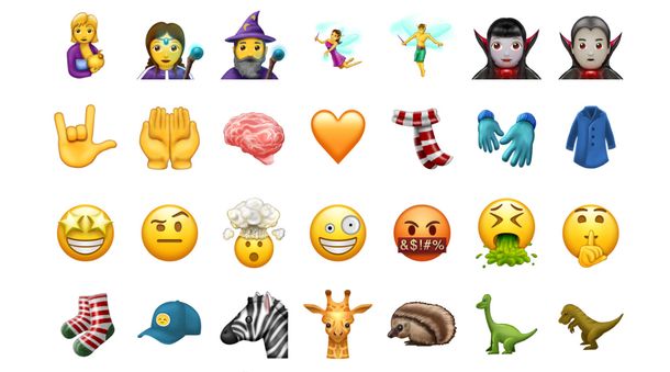 Los nuevos emojis que estarán disponibles en la segunda mitad del año