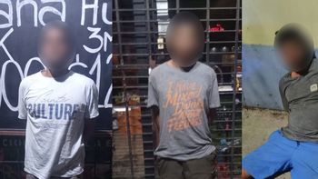 capturaron a un banda de hombres arana que invadio una terraza para robar capturaron a un banda de hombres arana que invadio una terraza para robar