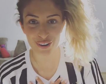 La hija del DT de la Juventus festejó el título a todo trapo