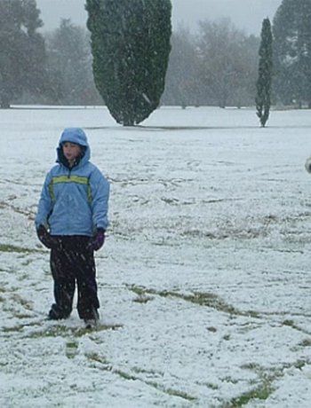 Nieve en Buenos Aires.