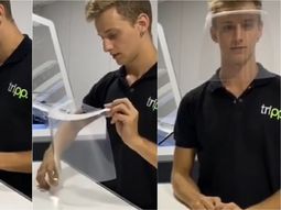 La pandemia truncó su emprendimiento y se reinventó como fabricante de máscaras protectoras