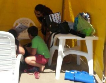 La familia unos momentos antes del accidente