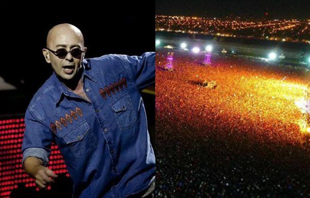 Indio Solari y el pogo más grande del mundo
