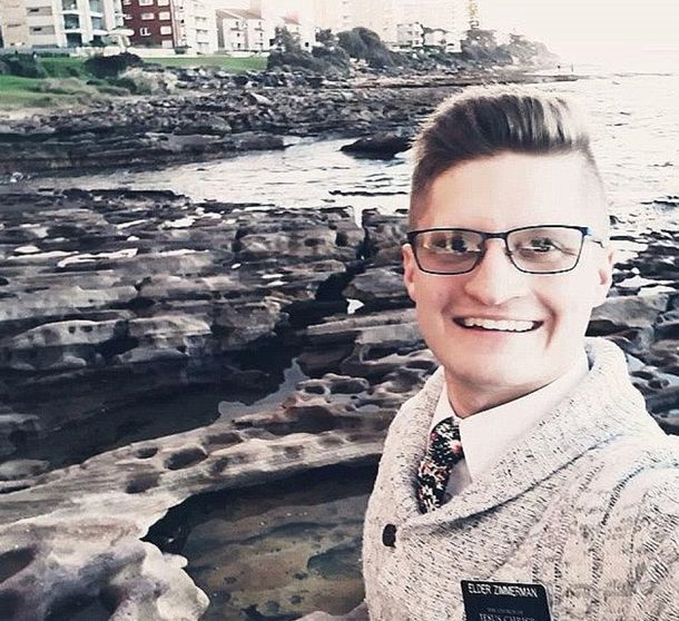 Gavin Zimmerman murió&nbsp;tras caer a un acantilado mientras se hacía una selfie. Foto: Daily Mail.